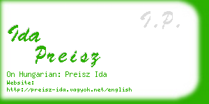 ida preisz business card